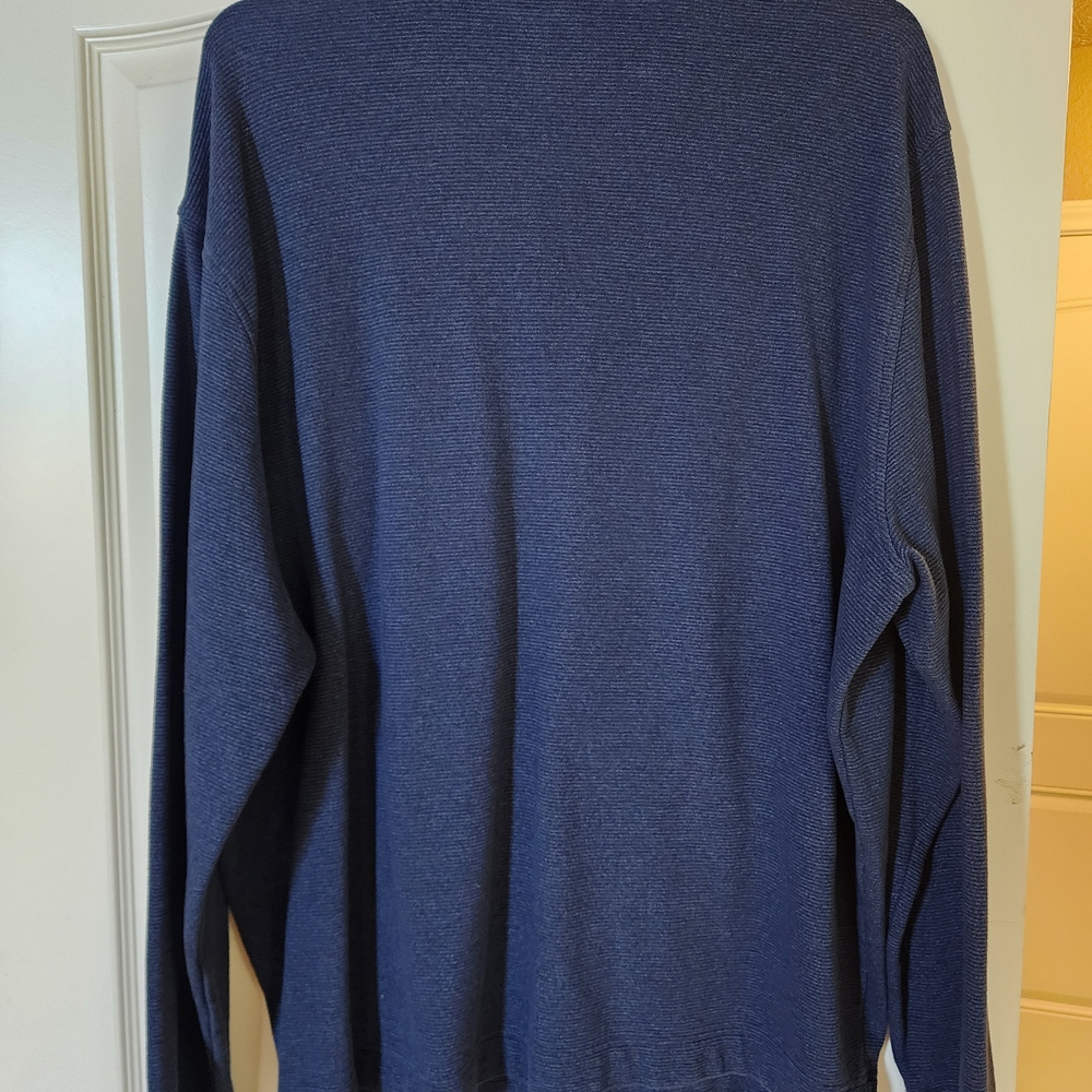 Van Heusen Men's Navy Zip-Up Sweater - Picture 4 of 4